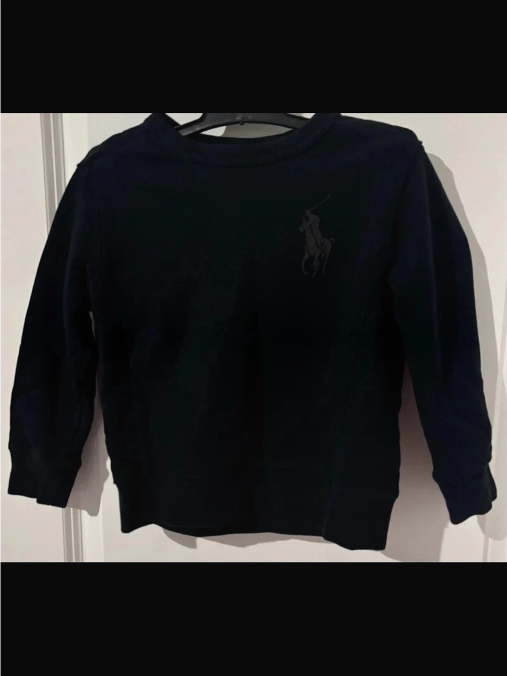 Polo by Ralph Lauren Black Crewneck Sweater